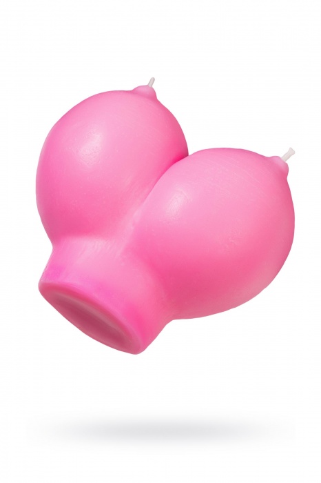 Розовая свеча «Сиськи» - 150 гр. - Pecado - купить с доставкой в Костроме