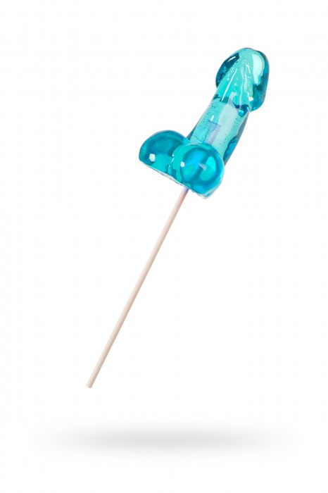 Голубой леденец в форме члена со вкусом блю кюрасао - 80 гр. - Sosuчki - купить с доставкой в Костроме