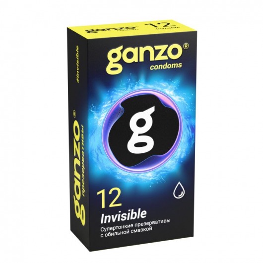 Супертонкие презервативы Ganzo Invisible - 12 шт. - Ganzo - купить с доставкой в Костроме