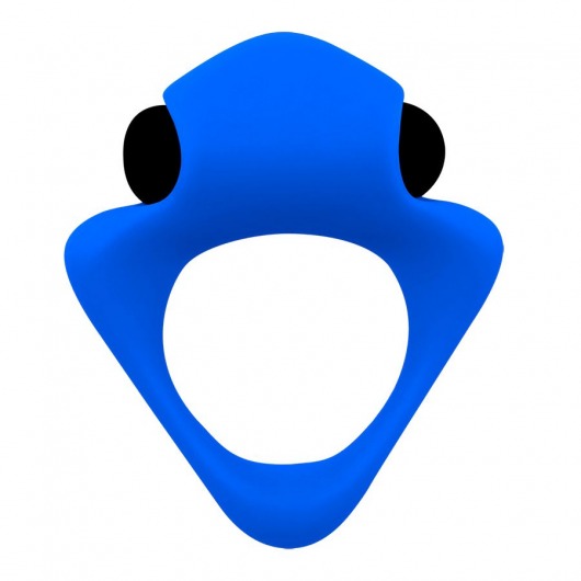 Синее эрекционное кольцо Wooomy Tribeс с вибрацией - Adrien Lastic - в Костроме купить с доставкой