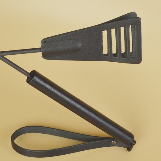 Черный кожаный стек «Сириус» - 60 см. - Sitabella - купить с доставкой в Костроме