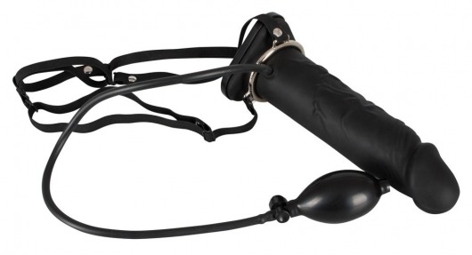 Полый страпон с эффектом увеличения Inflatable Strap-On - 18,5 см. - Orion - купить с доставкой в Костроме