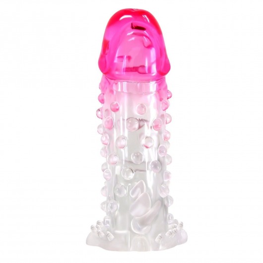 Прозрачно-розовая насадка на пенис Wilford - 13,5 см. - Baile - в Костроме купить с доставкой