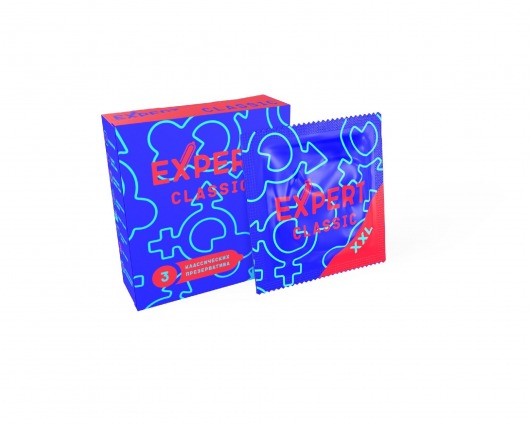 Презервативы увеличенного размера Expert Classic XXL - 3 шт. - Expert - купить с доставкой в Костроме