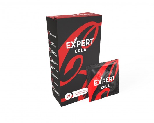 Презервативы с ароматом колы Expert Cola - 15 шт. - Expert - купить с доставкой в Костроме