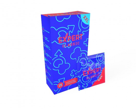 Презервативы увеличенного размера Expert Classic XXL - 15 шт. - Expert - купить с доставкой в Костроме