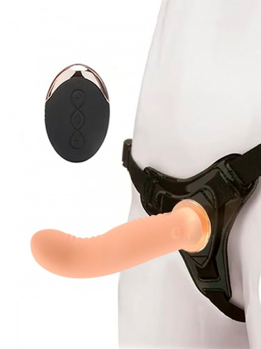 Женский вибрострапон со съемной насадкой и пультом ДУ - Erokay - купить с доставкой в Костроме