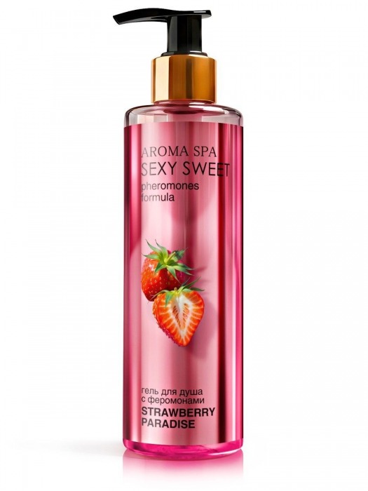 Гель для душа с феромонами и ароматом клубники Strawberry Paradise - 200 мл. -  - Магазин феромонов в Костроме