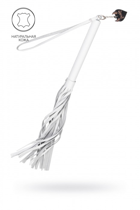Белая кожаная плеть - 50 см. - Pecado - купить с доставкой в Костроме