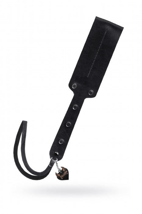 Черный кожаный пэддл - 32 см. - Pecado - купить с доставкой в Костроме