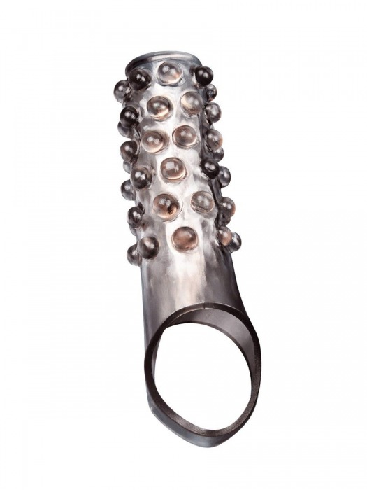 Дымчатая насадка на пенис с выпуклостями - 11 см. - Sex Expert - в Костроме купить с доставкой