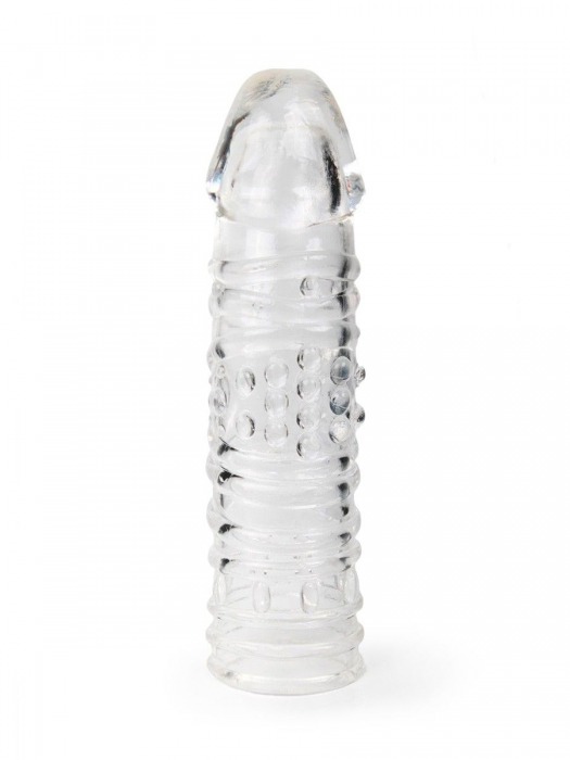 Прозрачная закрытая насадка на пенис - 17 см. - Sex Expert - в Костроме купить с доставкой