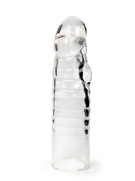 Прозрачная закрытая насадка на член - 15 см. - Sex Expert - в Костроме купить с доставкой