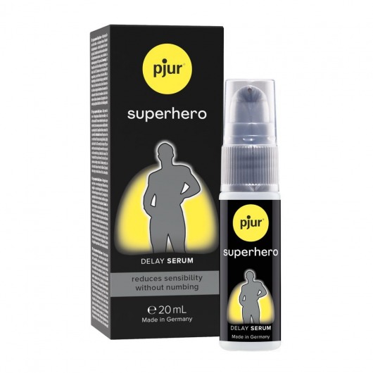 Пролонгатор-сыворотка pjur Superhero Delay Serum - 20 мл. - Pjur - купить с доставкой в Костроме