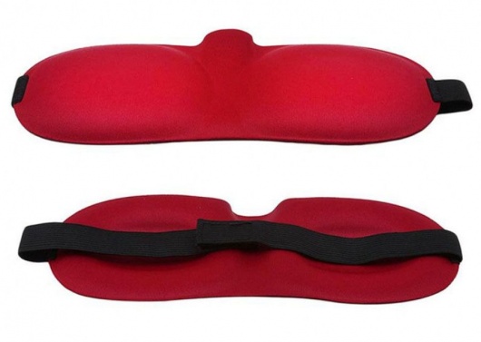 Красная глухая маска на резинке - Sitabella - купить с доставкой в Костроме