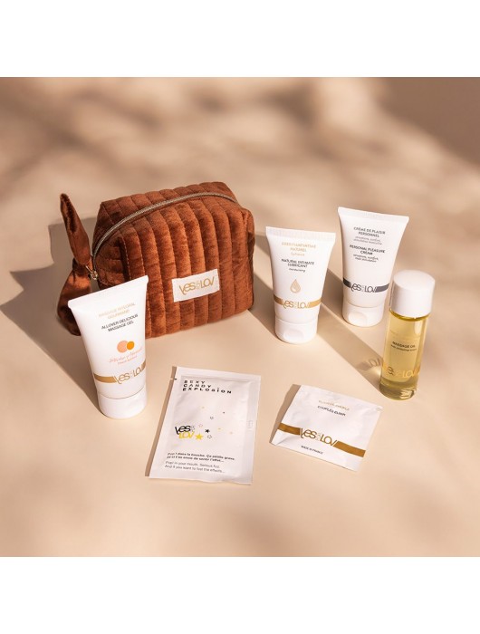 Набор YESforLOV La Trousse Enchantée в коричневой косметичке - YESforLOV - купить с доставкой в Костроме