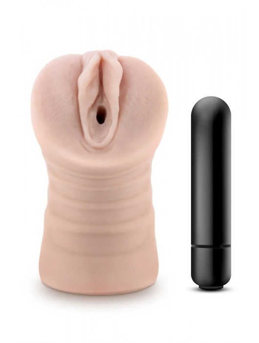 Телесный мастурбатор-вагина Ayumi с вибрацией - Blush Novelties - в Костроме купить с доставкой