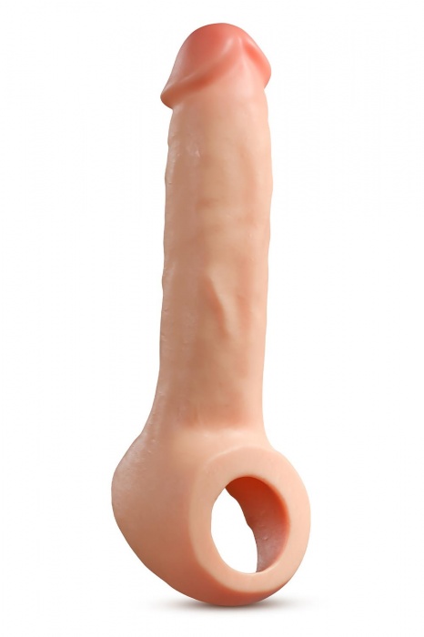 Телесная насадка-удлинитель Thrive 8.75 Inch Realistic Penis Extender Sleeve - 22,2 см. - Blush Novelties - в Костроме купить с доставкой
