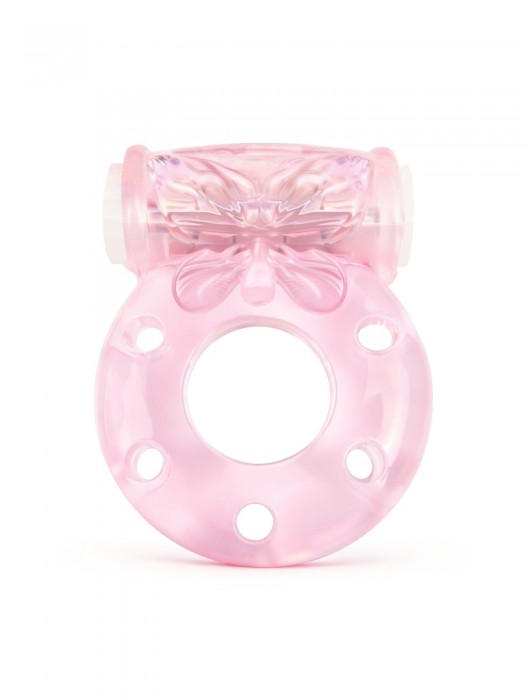 Розовое эрекционное виброкольцо с бабочкой - 1137 - в Костроме купить с доставкой