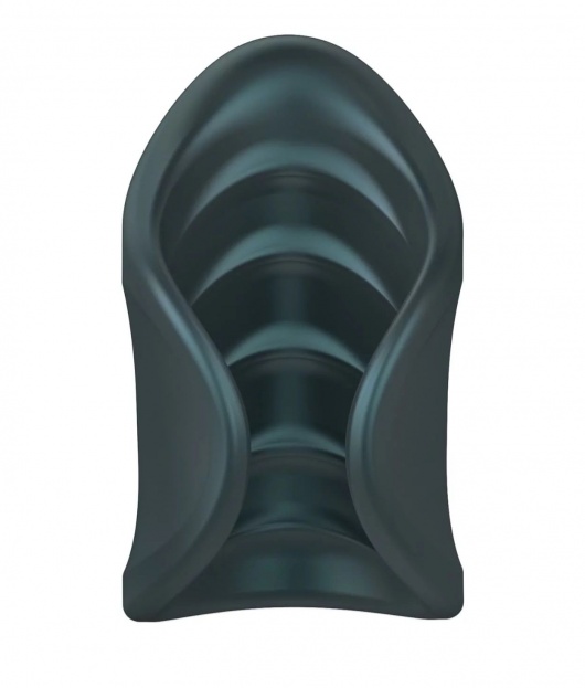 Серый сквозной мастурбатор с вибрацией Manwan Starter - Manwan - в Костроме купить с доставкой