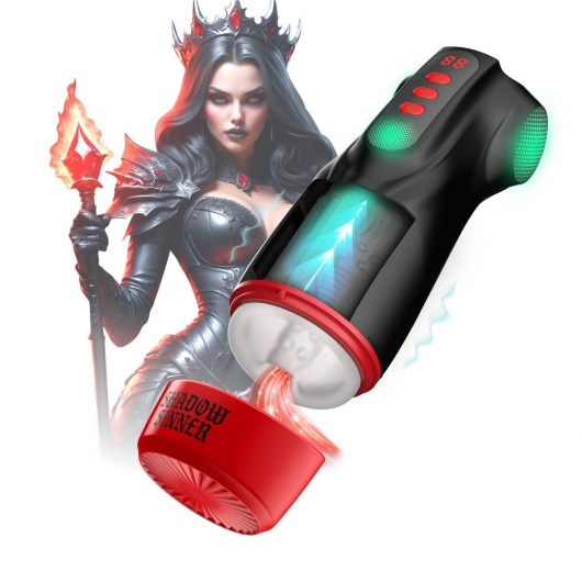 Интерактивный мастурбатор Raven с вакуумом, вибрацией и подсветкой - Shots Media BV - в Костроме купить с доставкой