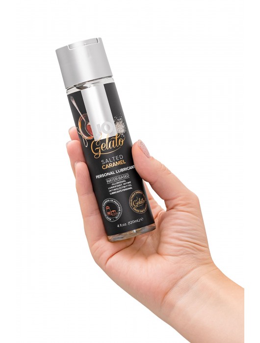 Лубрикант с ароматом солёной карамели JO GELATO SALTED CARAMEL - 120 мл. - System JO - купить с доставкой в Костроме