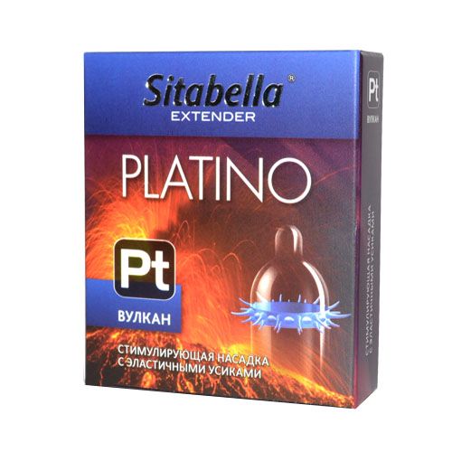 Стимулирующая насадка с усиками Platino  Вулкан - Sitabella - купить с доставкой в Костроме