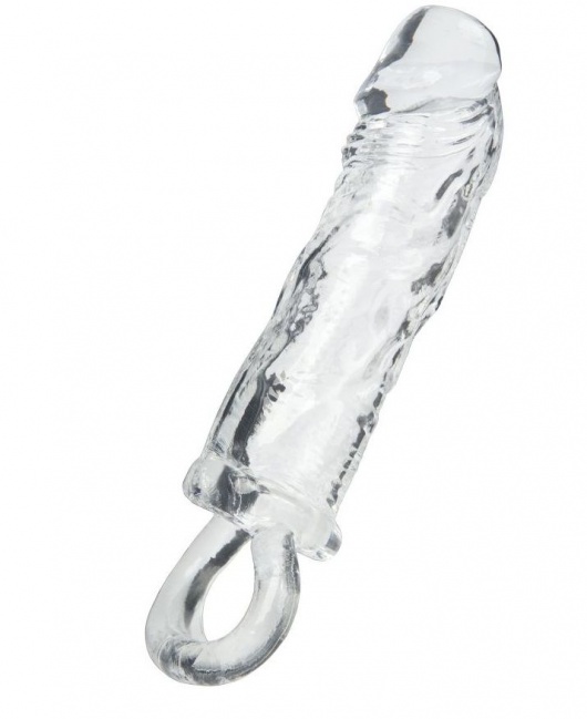 Прозрачная насадка с петлёй для фиксации - 14 см. - ToyFa - в Костроме купить с доставкой