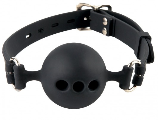 Силиконовый кляп-шар с отверстиями для дыхания Silicone Breathable Ball Gag Small - Pipedream - купить с доставкой в Костроме