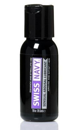 Возбуждающий гель-лубрикант на водной основе Sensual Arousal Lubricant  - 29,5 мл. - Swiss navy - купить с доставкой в Костроме