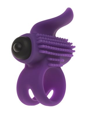 Эрекционное кольцо с подхватом мошонки и стимуляцией клитора Bullet Lastic Ring - Adrien Lastic - в Костроме купить с доставкой