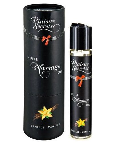 Массажное масло с ароматом ванили Huile de Massage Gourmande Vanille - 59 мл. - Plaisir Secret - купить с доставкой в Костроме