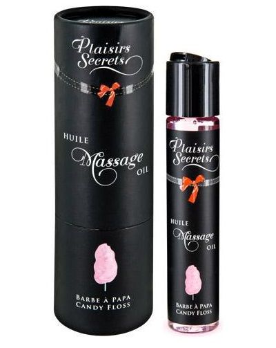 Массажное масло с ароматом сладкой ваты Huile de Massage Gourmande Barbe à Papa - 59 мл. - Plaisir Secret - купить с доставкой в Костроме