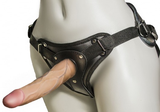 Женский страпон с вагинальной пробкой Woman Strap - 18 см. - LOVETOY (А-Полимер) - купить с доставкой в Костроме