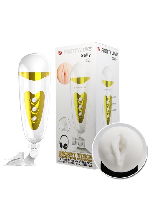 Мега-мастурбатор вагина Sally с вибрацией и голосом - Baile - в Костроме купить с доставкой