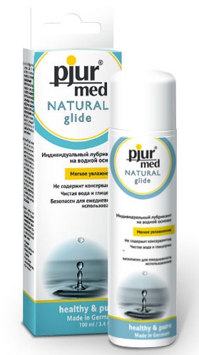 Нейтральный лубрикант на водной основе pjur MED Natural glide - 100 мл. - Pjur - купить с доставкой в Костроме