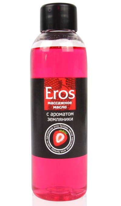 Массажное масло Eros fantasy с ароматом земляники - 75 мл. - Биоритм - купить с доставкой в Костроме