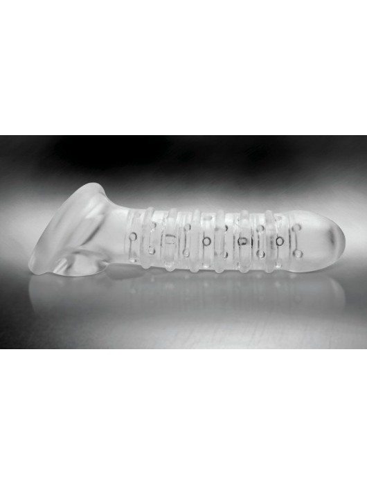 Утолщающая ребристая насадка на пенис - Доминирующее кольцо - в Костроме купить с доставкой