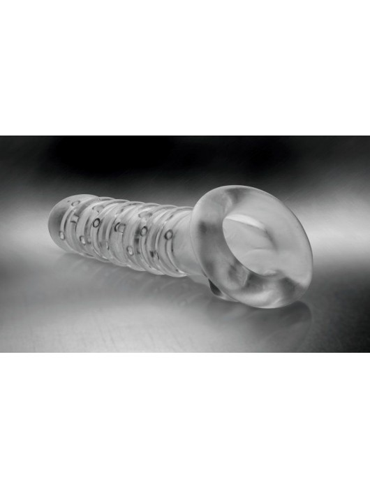 Утолщающая ребристая насадка на пенис - Доминирующее кольцо - в Костроме купить с доставкой