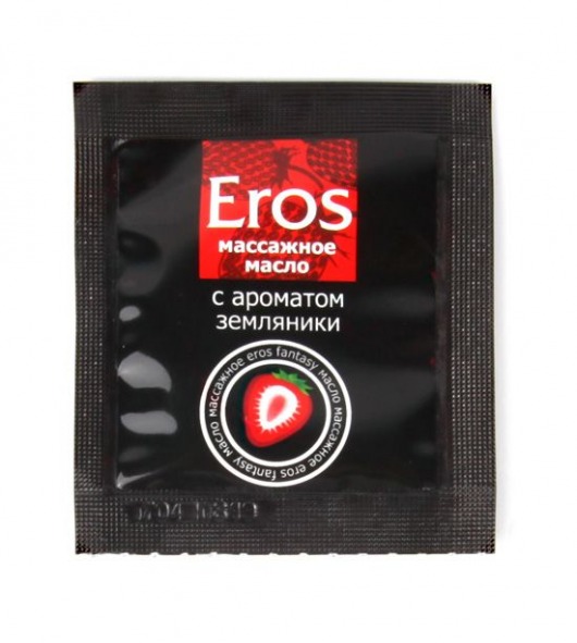 Пробник массажного масла с ароматом земляники Eros fantasy - 4 гр. - Биоритм - купить с доставкой в Костроме