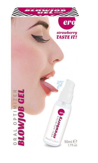 Увлажняющий гель для орального секса с ароматом клубники - 50 мл. - Ero - купить с доставкой в Костроме