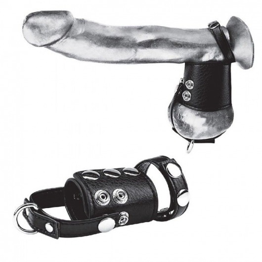 Кольцо на член и мошонку Cock Ring With 2  Ball Stretcher And Optional Weight Ring - BlueLine - в Костроме купить с доставкой