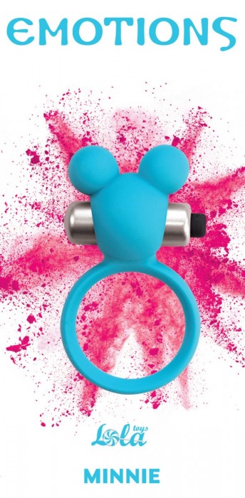 Голубое эрекционное виброколечко Emotions Minnie Breeze - Lola Games - в Костроме купить с доставкой