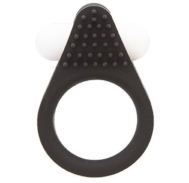 Чёрное эрекционное кольцо LIT-UP SILICONE STIMU RING 1 BLACK - Dream Toys - в Костроме купить с доставкой
