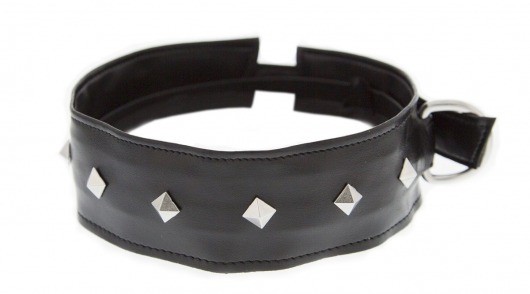 Полиуретановый ошейник с пуклями Collar with Studs - Blush Novelties - купить с доставкой в Костроме