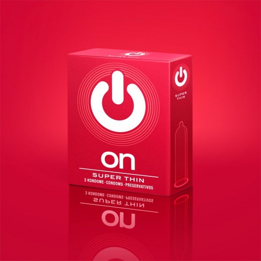 Супертонкие презервативы ON) Super Thin - 3 шт. - ON) - купить с доставкой в Костроме