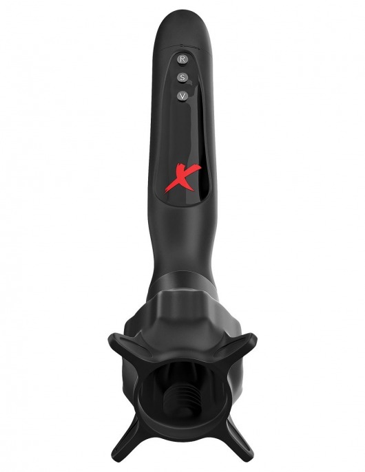 Чёрный вибростимулятор для головки члена с эффектом всасывания Vibrating Roto-Sucker - Pipedream - в Костроме купить с доставкой