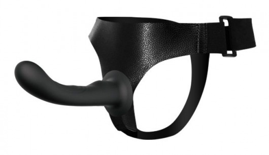 Страпон с изогнутой головкой Ultra Harness Curvy Dildo - 15,8 см. - Baile - купить с доставкой в Костроме