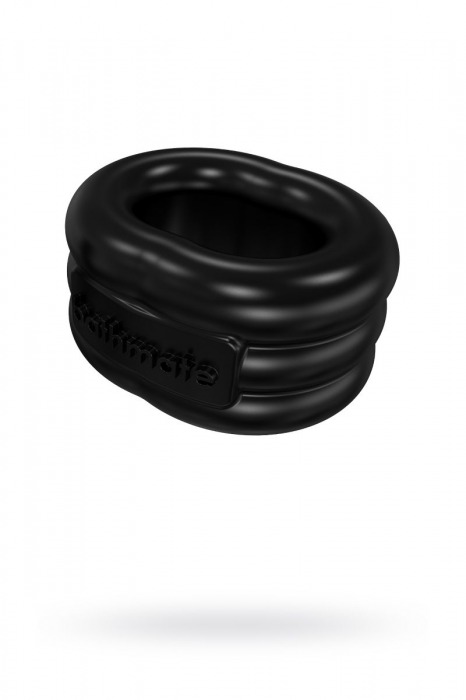 Чёрное эрекционное виброкольцо Stretch - Bathmate - в Костроме купить с доставкой