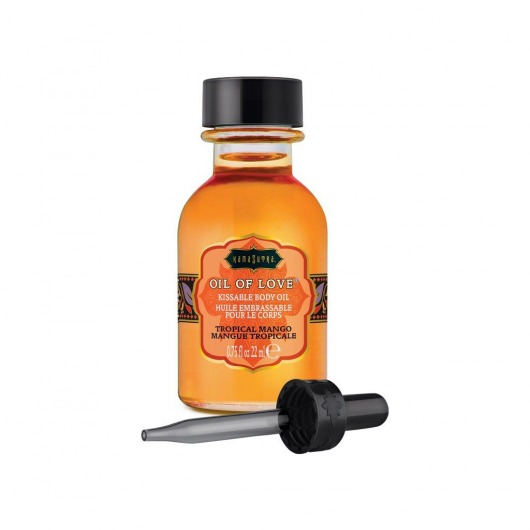 Масло для ласк с ароматом манго Oil of Love Tropical Mango - 22 мл. - Kama Sutra - купить с доставкой в Костроме